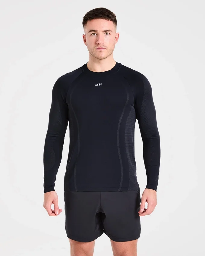 Attain nahtloses Langarm-T-Shirt