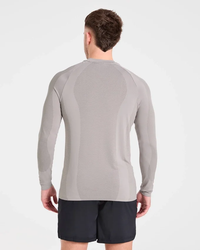 Attain nahtloses Langarm-T-Shirt