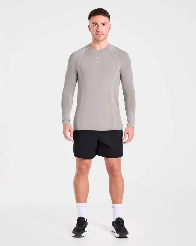 Attain nahtloses Langarm-T-Shirt