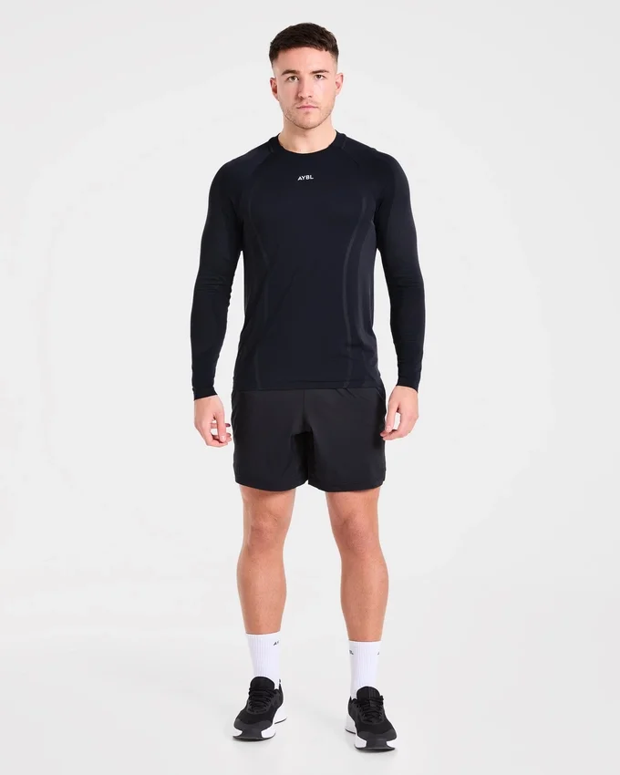 Attain nahtloses Langarm-T-Shirt