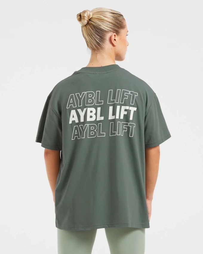 AYBL Lift Italic Oversized-T-Shirt