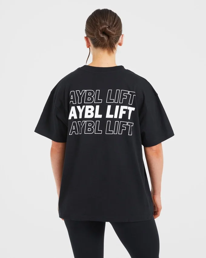 AYBL Lift Italic Oversized-T-Shirt