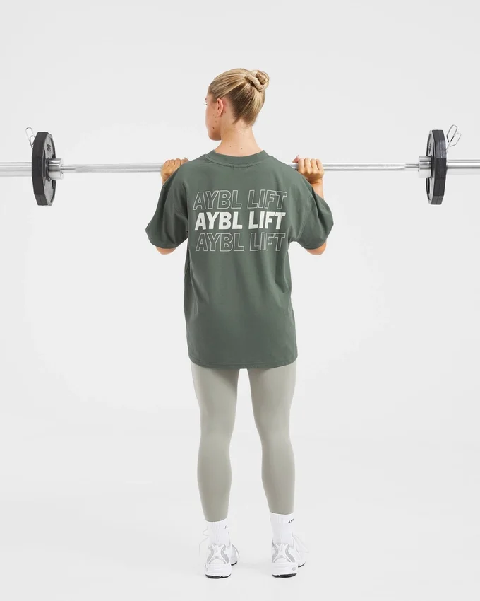 AYBL Lift Italic Oversized-T-Shirt