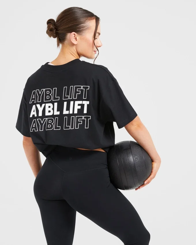AYBL Lift Italic Oversized-T-Shirt