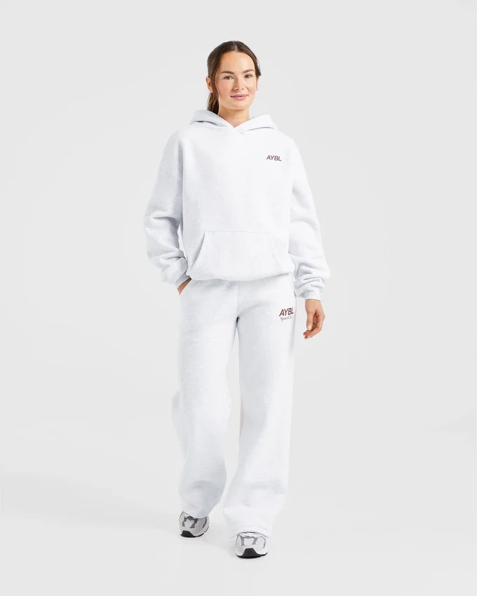 AYBL Sports Club Oversized-Jogginghose mit geradem Bein