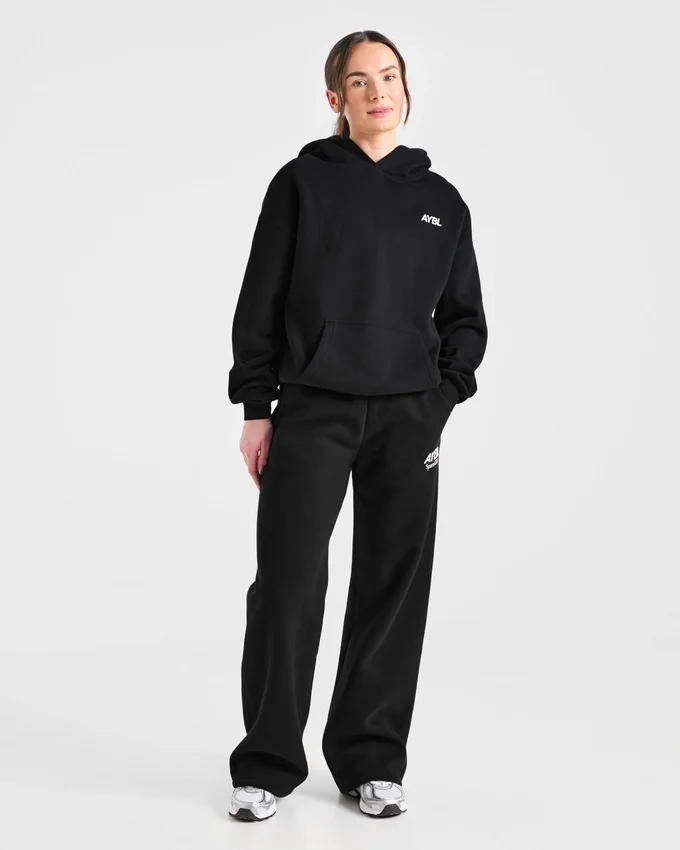 AYBL Sports Club Oversized-Jogginghose mit geradem Bein