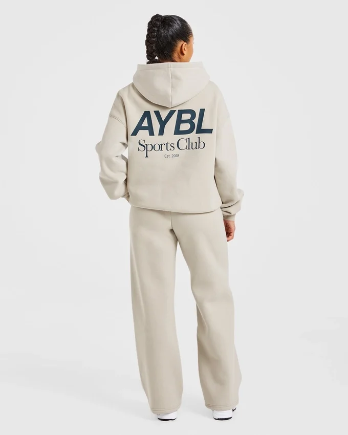 AYBL Sports Club Oversized-Jogginghose mit geradem Bein