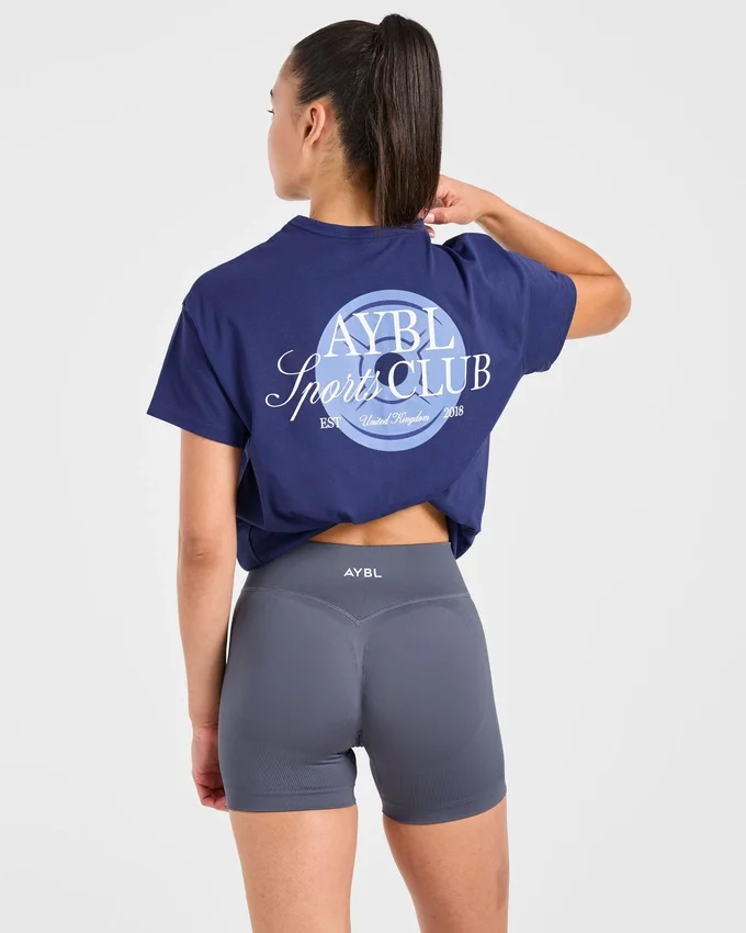 AYBL Sports Club Script Oversize-T-Shirt