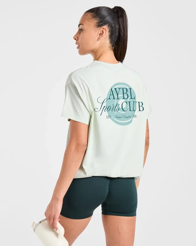 AYBL Sports Club Script Oversize-T-Shirt