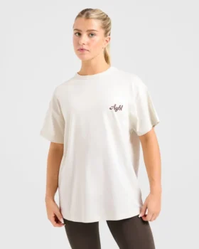 „Body Achieve Mind Believe“ Oversize-T-Shirt