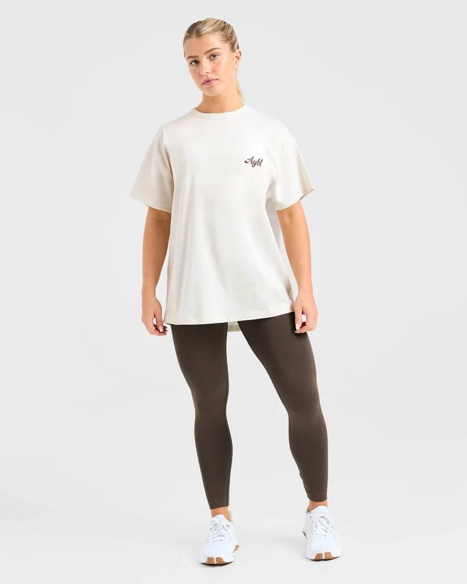 „Body Achieve Mind Believe“ Oversize-T-Shirt