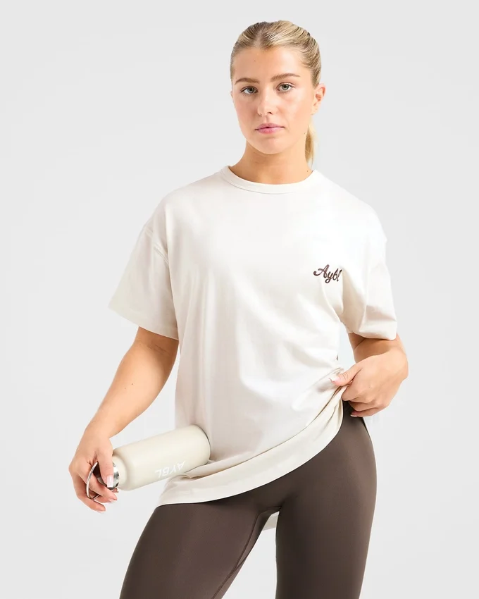 „Body Achieve Mind Believe“ Oversize-T-Shirt