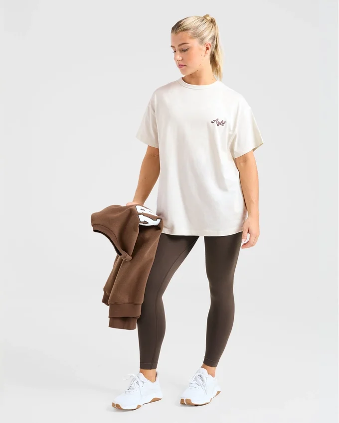 „Body Achieve Mind Believe“ Oversize-T-Shirt