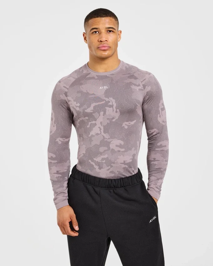 Camo Seamless Langarm-T-Shirt