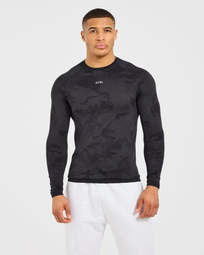 Camo Seamless Langarm-T-Shirt