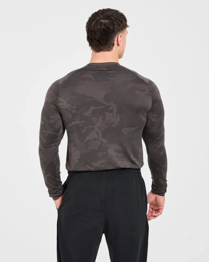 Camo Seamless Langarm-T-Shirt