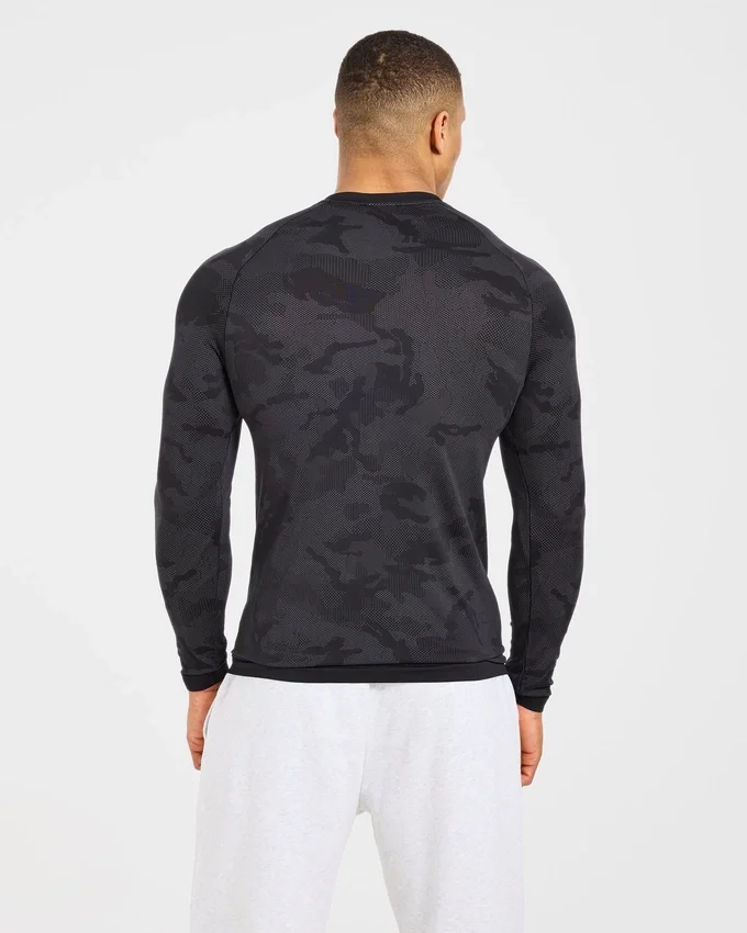 Camo Seamless Langarm-T-Shirt
