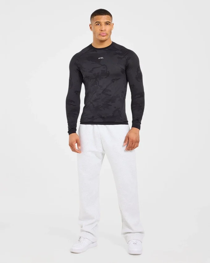 Camo Seamless Langarm-T-Shirt