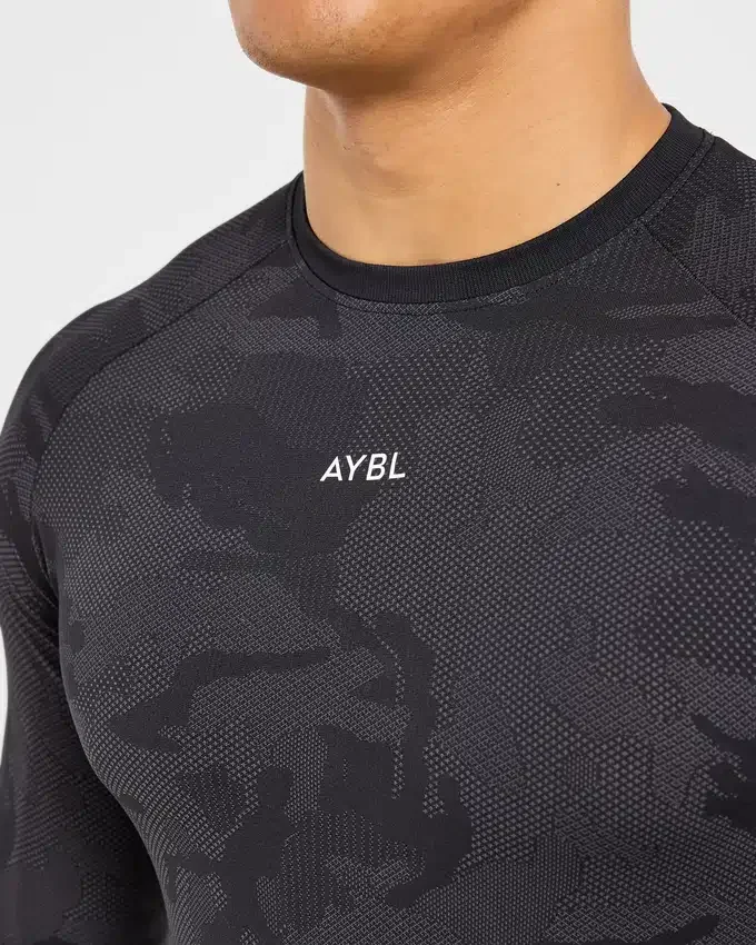 Camo Seamless Langarm-T-Shirt