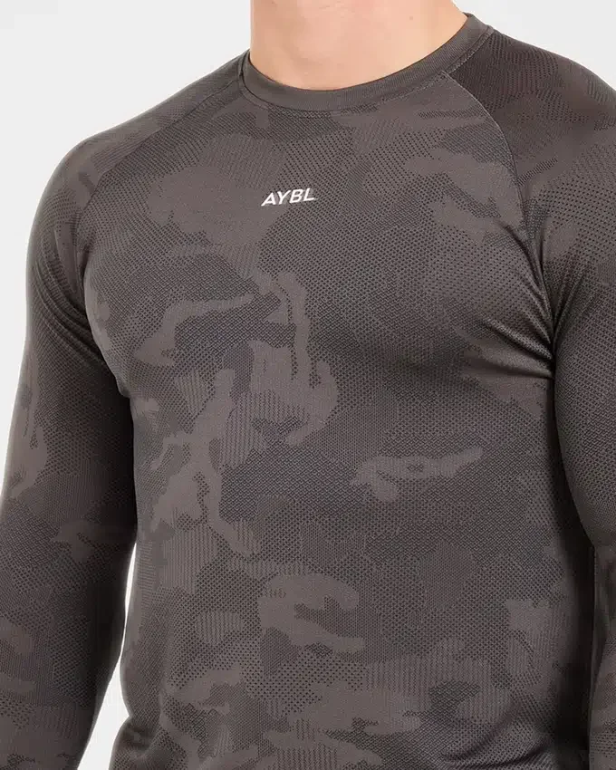 Camo Seamless Langarm-T-Shirt