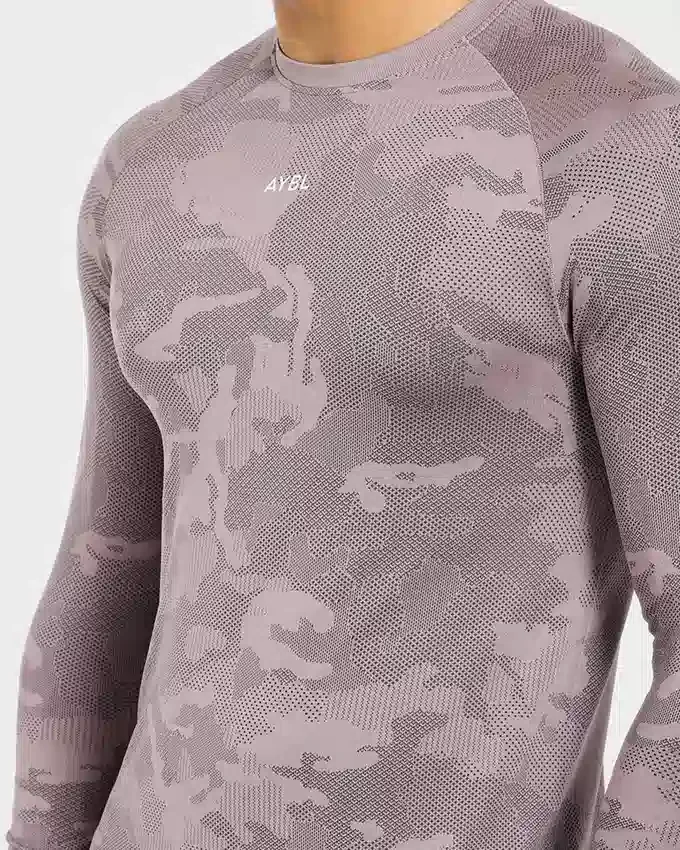 Camo Seamless Langarm-T-Shirt
