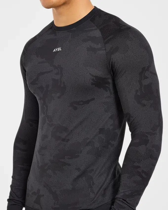 Camo Seamless Langarm-T-Shirt