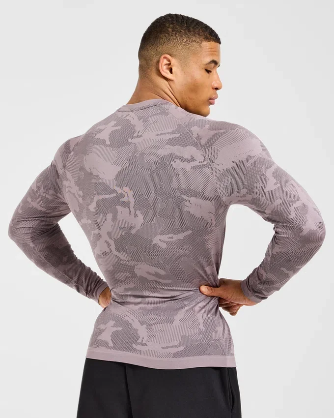 Camo Seamless Langarm-T-Shirt