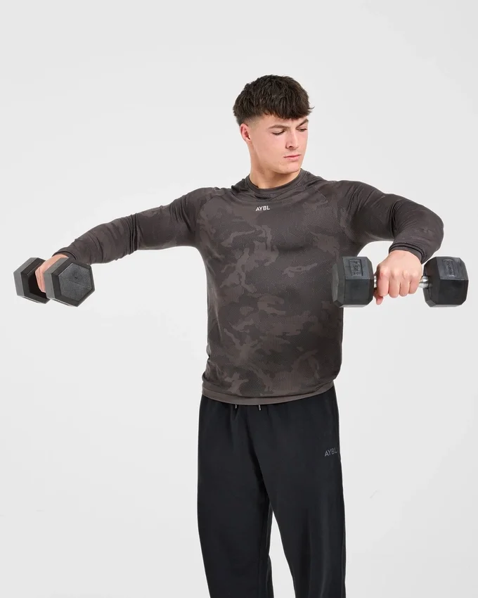 Camo Seamless Langarm-T-Shirt
