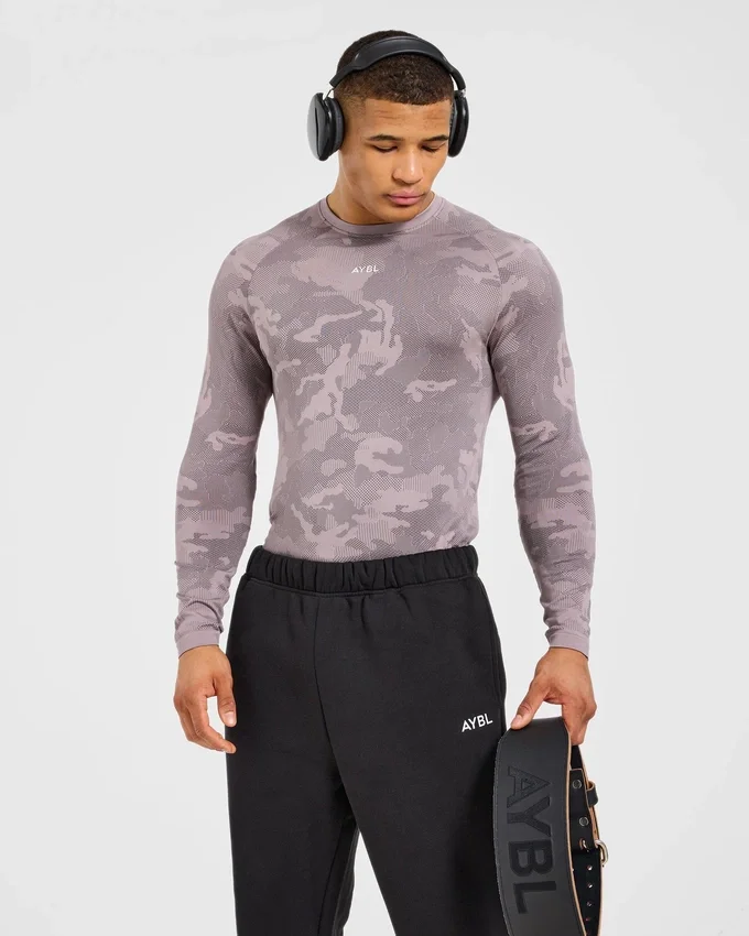 Camo Seamless Langarm-T-Shirt