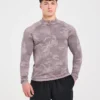 Camo Seamless Pullover mit 1/4-Reißverschluss im Camo-Muster