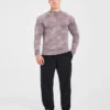 Camo Seamless Pullover mit 1/4-Reißverschluss im Camo-Muster