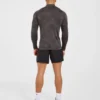 Camo Seamless Pullover mit 1/4-Reißverschluss im Camo-Muster