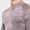 Camo Seamless Pullover mit 1/4-Reißverschluss im Camo-Muster