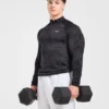 Camo Seamless Pullover mit 1/4-Reißverschluss im Camo-Muster