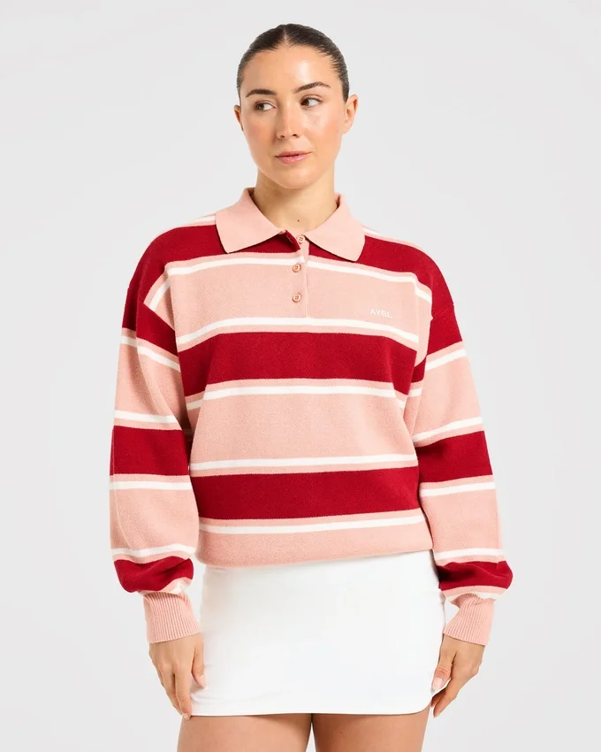 Charakteristisches, locker sitzendes Strick-Polo