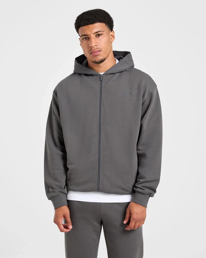 Craft Oversized-Hoodie mit Reißverschluss