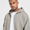Craft Oversized-Hoodie mit Reißverschluss