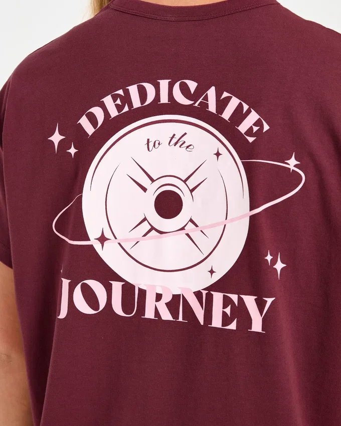 „Dedicate To The Journey“ Oversize-T-Shirt