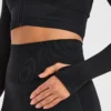 Empower nahtlose Crop-Jacke mit Reißverschluss
