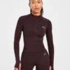 Empower nahtlose Jacke mit durchgehendem Reißverschluss