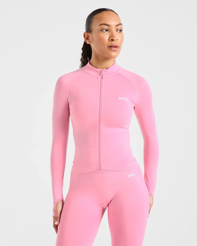 Empower nahtlose Jacke mit durchgehendem Reißverschluss