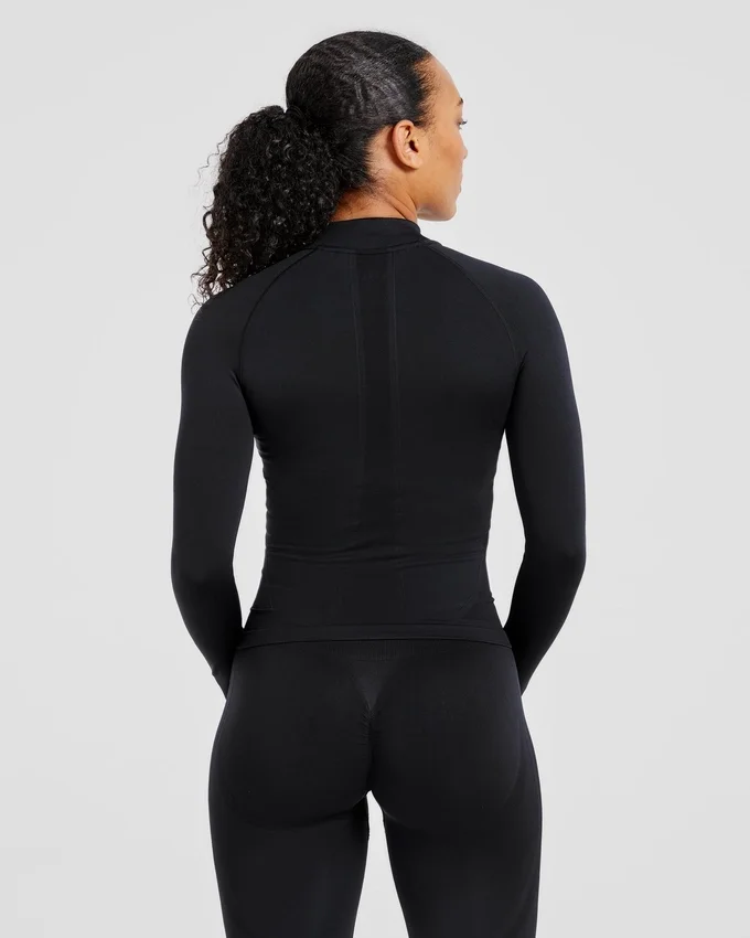 Empower nahtlose Jacke mit durchgehendem Reißverschluss