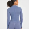 Empower nahtlose Jacke mit durchgehendem Reißverschluss