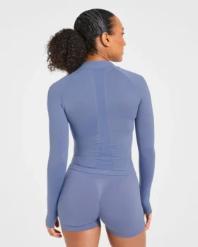 Empower nahtlose Jacke mit durchgehendem Reißverschluss