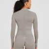 Empower nahtlose Jacke mit durchgehendem Reißverschluss