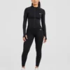 Empower nahtlose Jacke mit durchgehendem Reißverschluss