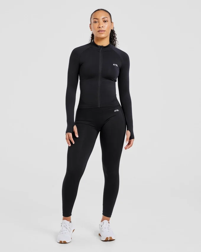 Empower nahtlose Jacke mit durchgehendem Reißverschluss