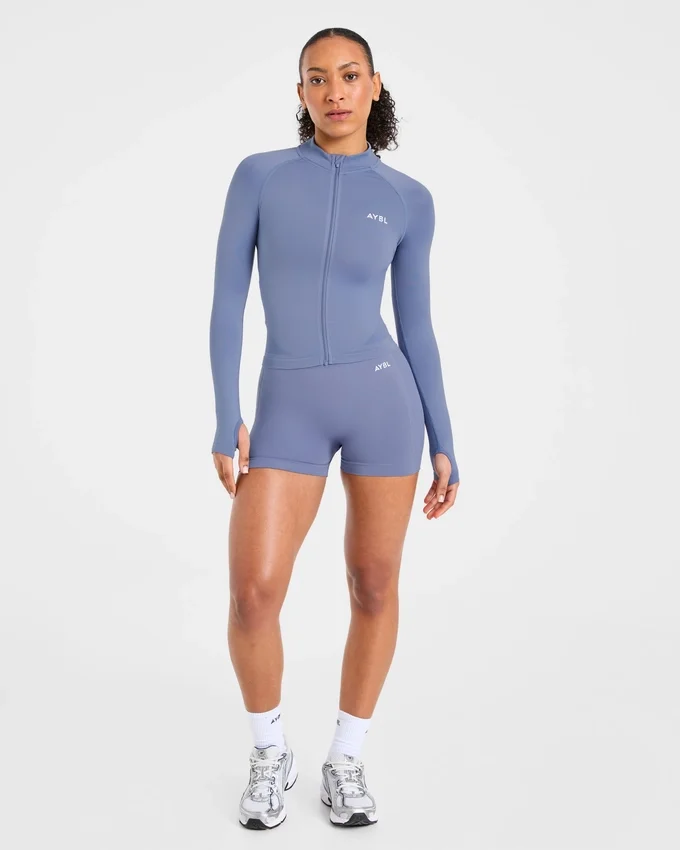 Empower nahtlose Jacke mit durchgehendem Reißverschluss