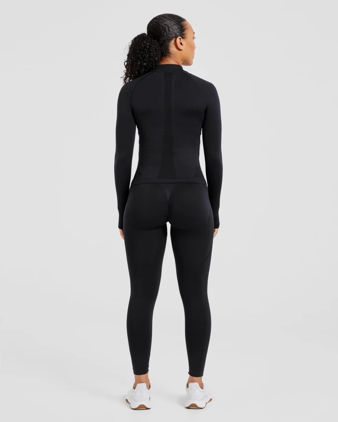 Empower nahtlose Jacke mit durchgehendem Reißverschluss