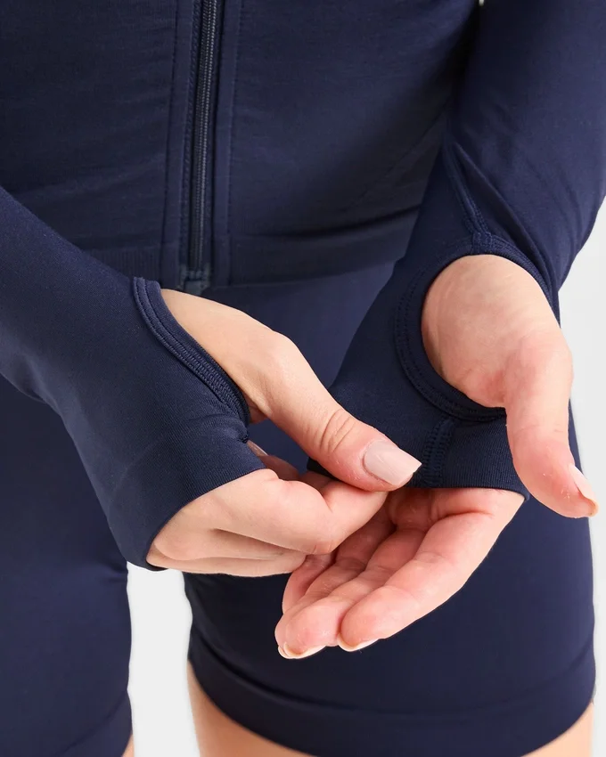 Empower nahtlose Jacke mit durchgehendem Reißverschluss